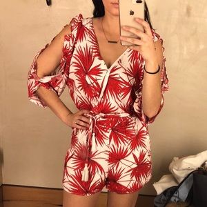 NWT Anthropologie Bishop + Young Palm Romper